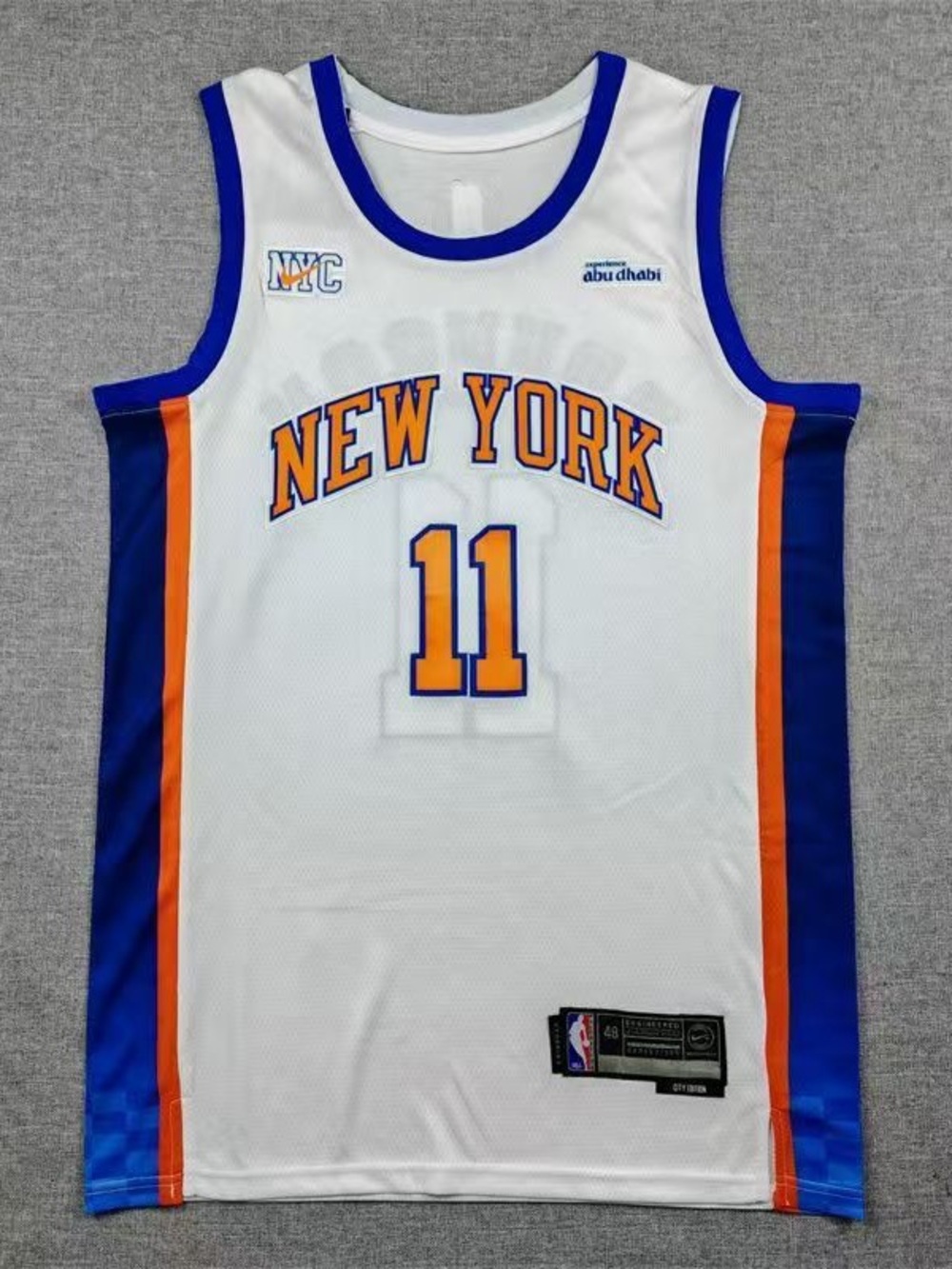 New York #11 White Basketball Tank Top